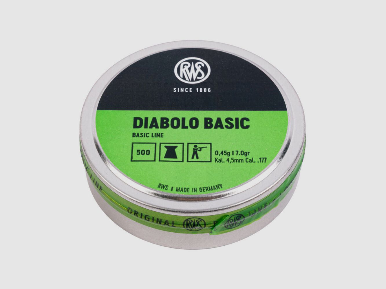 RWS Basic Line Flat 0,45g 500St 4,5mmDiabolo