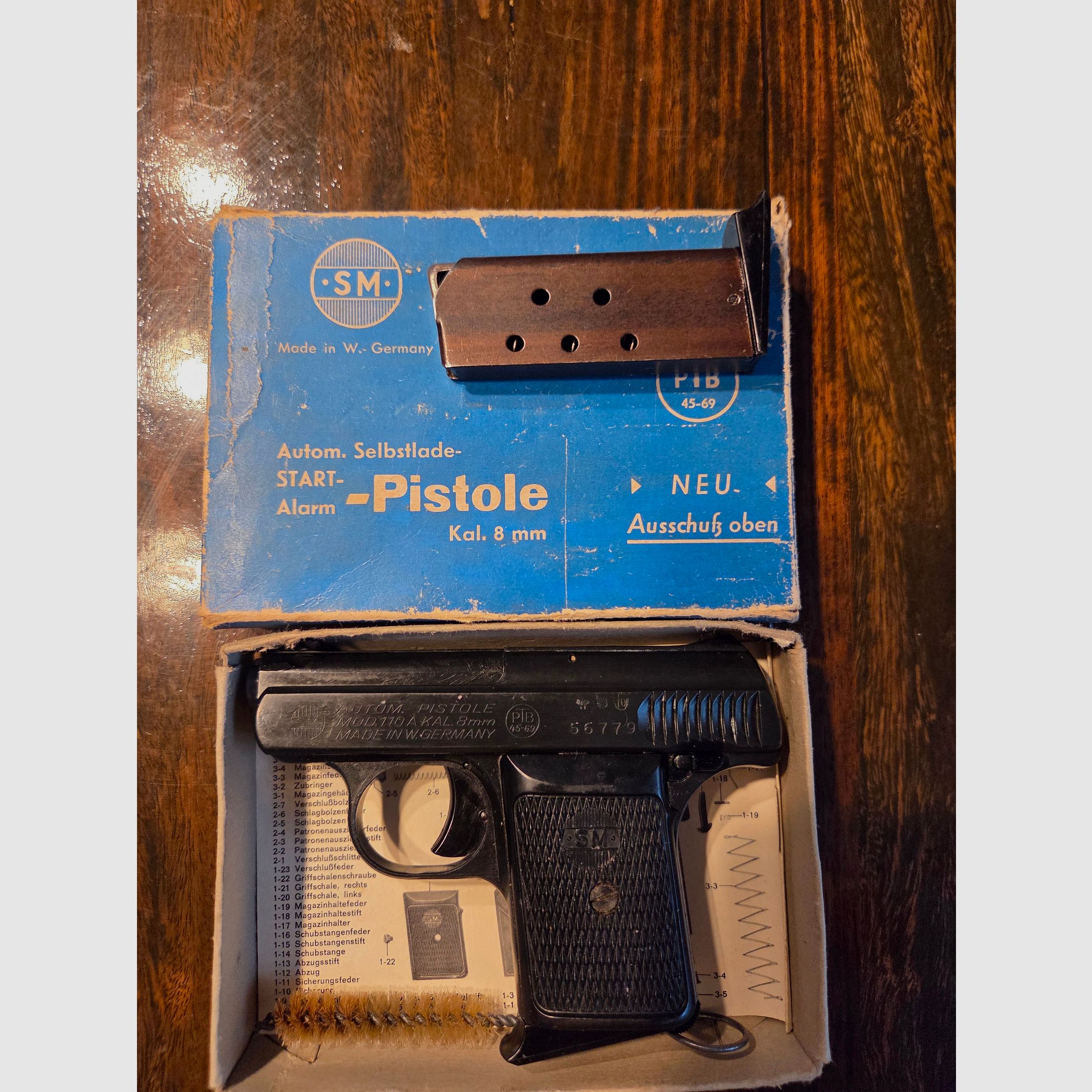 Collectionnable Rhöner SM 110A, 2 chargeurs, PTB 45-69