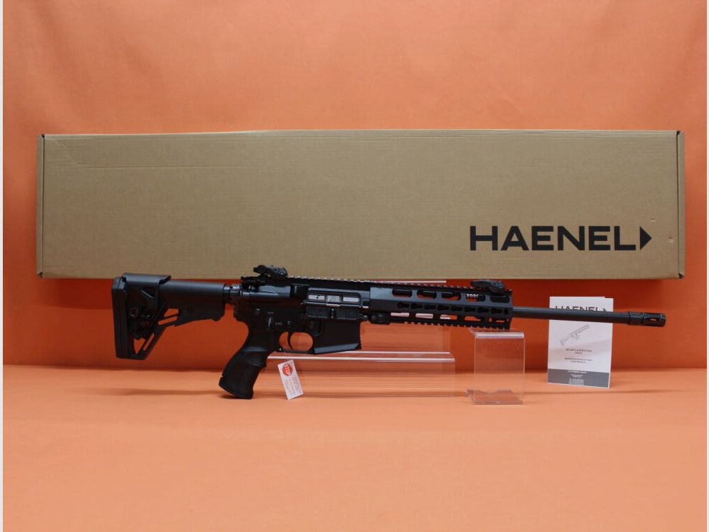 HAENEL Ha. Fucile .223Rem HAENEL CR223 Sistema a gas a pistone AR-15, canna da 16,5"/ Sistema a rail KeyMod 2/ Grilletto fine