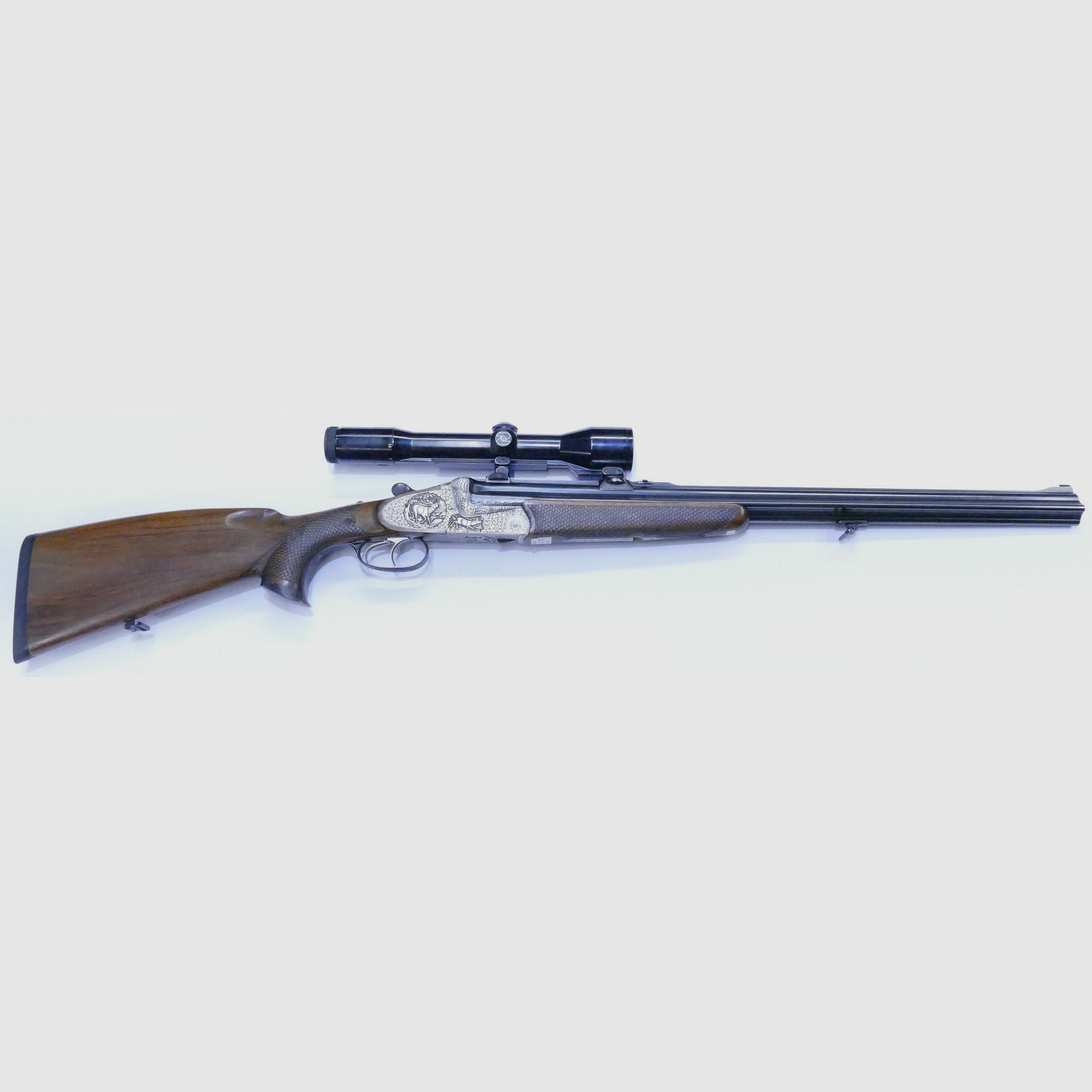Ferlacher arma usata doppietta 16/70 6,5x57R .22Hornet doppietta