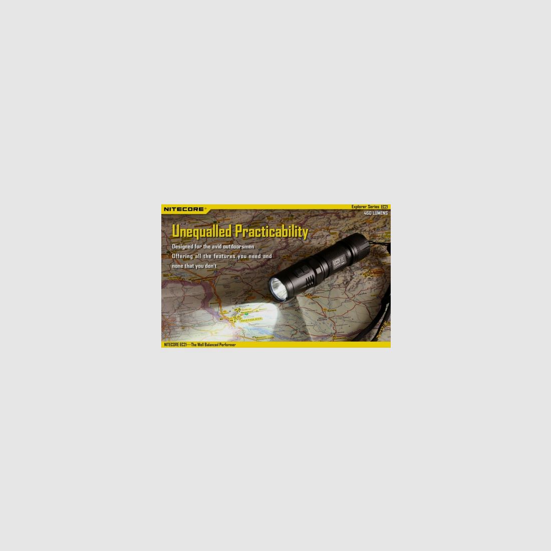 Nitecore EC21 flashlight 460 lumens, image 5 of 20