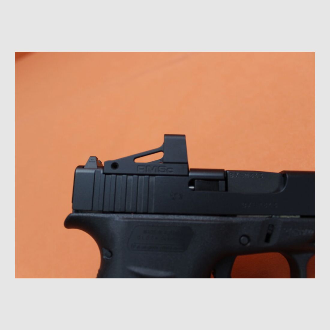Pistolet Glock Ha. 9mm Luger Glock 43X noir R/FS MOS SHIELD RMSc Slimline canon de 87 mm / viseur à point lumineux