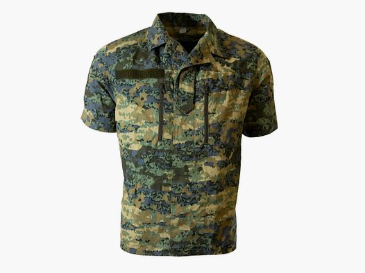 Forces Armées Autrichiennes Forces Armées Autrichiennes ÖBH Chemise de Champ Manches Courtes comme neuve Austrotarn (03 camouflage) - 88/92 V-VI