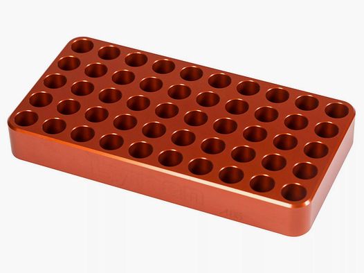 Blocco di caricamento in alluminio Lyman diametro .485 per 50 bossoli