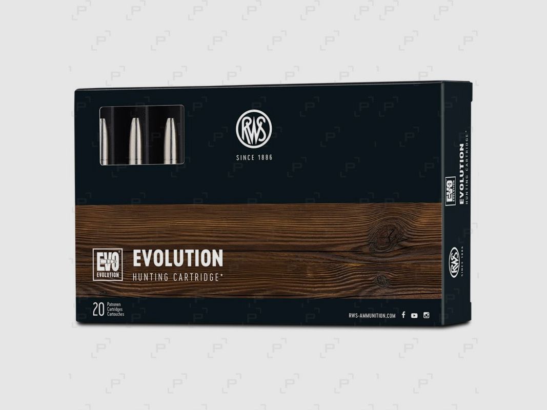 Box of 20 cartridges for big game RWS EVO Caliber .270 WIN - 154 GR