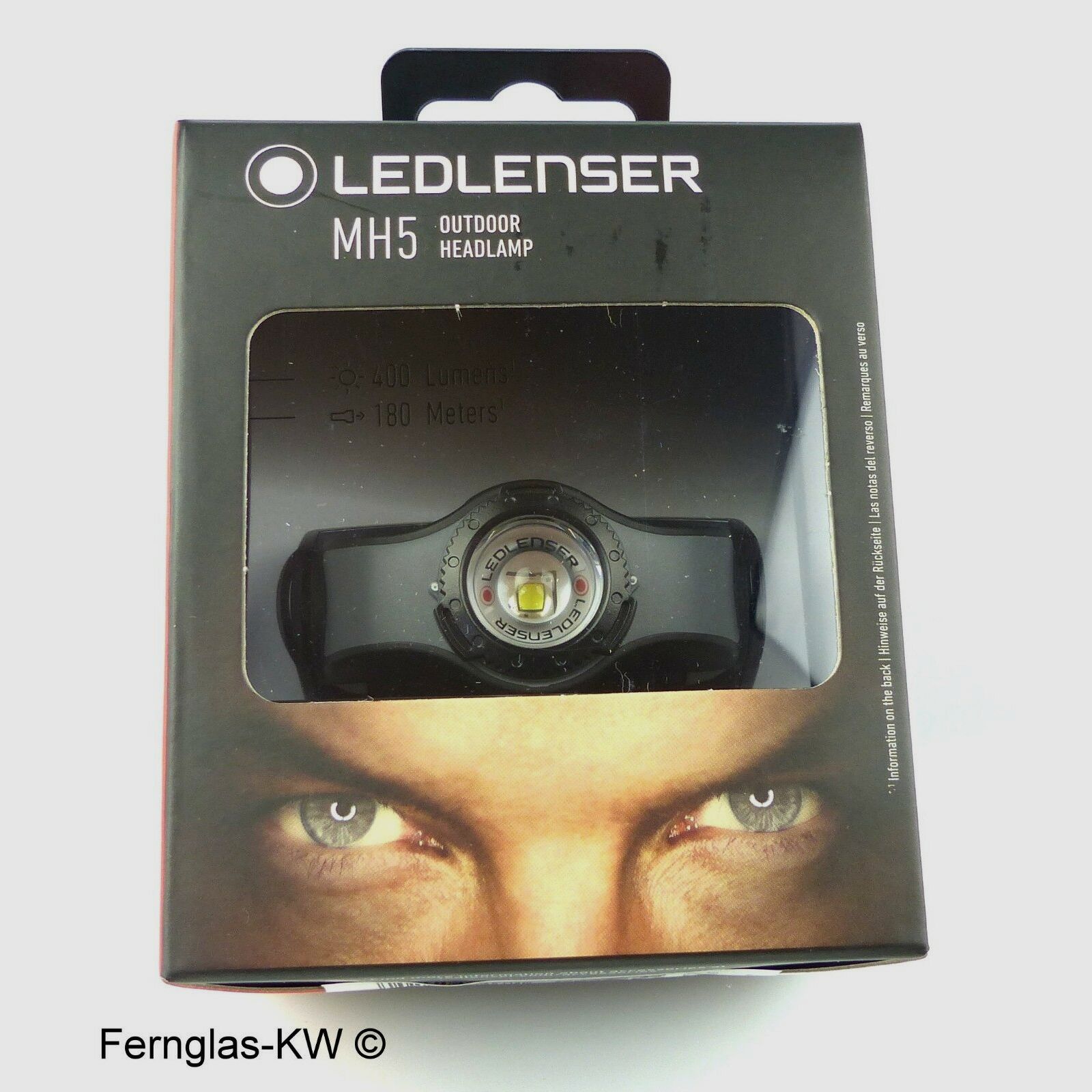 Ledlenser 501598 LED Kopflampe Stirnlampe MH5 Grau Schwarz 400 Lumen mit Akku