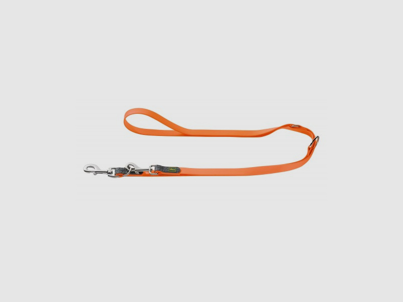 Hunter Verstellbare Führleine Convenience neonorange – Breite / Länge: Breite: 20mm / Länge: 200cm
