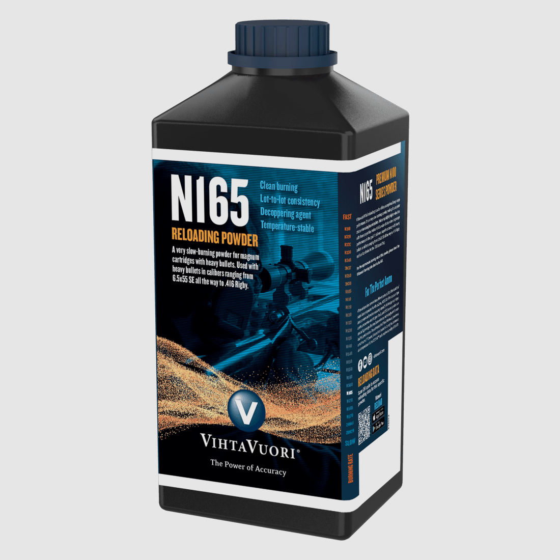 Vihtavuori Pulver N165 – Dose à 1kg, Bild 1 von 2