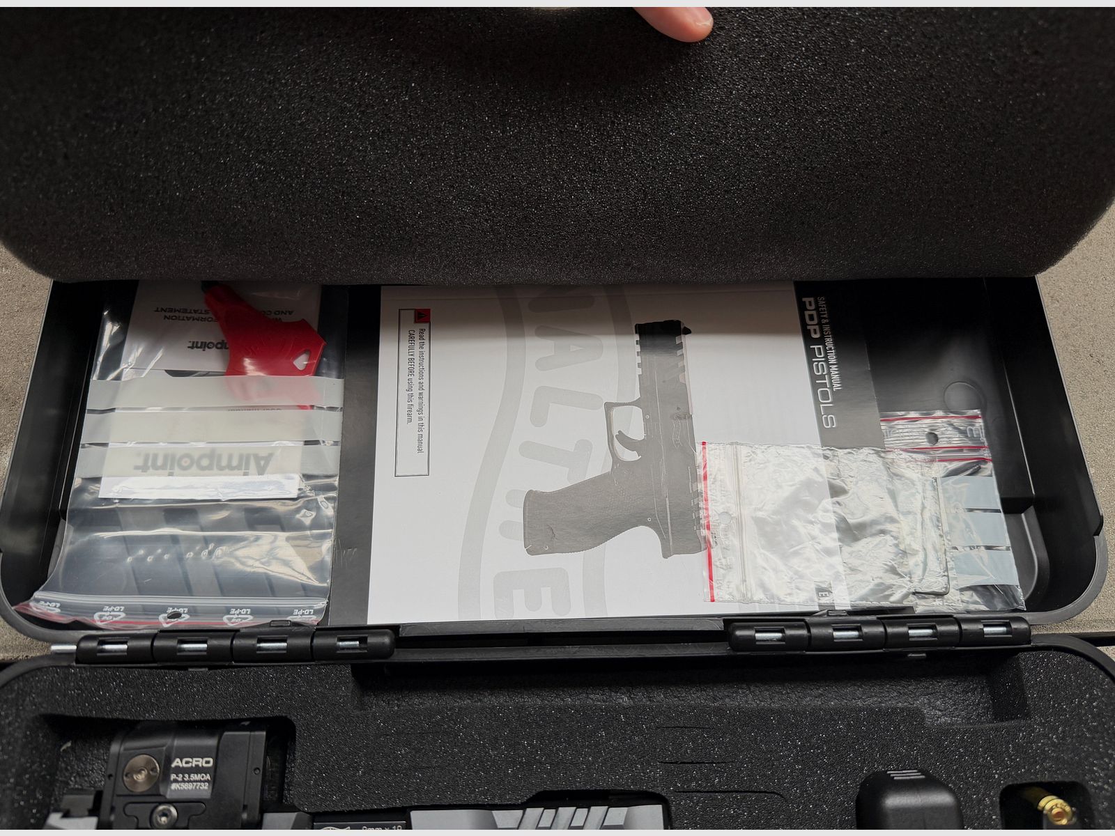 Walther Pistole PDP Full Size 4,5" Professional mit Aimpoint Acro