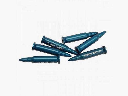 A-Zoom Cartouche Factice en Aluminium Anodisé .17 WSM 6-Pack