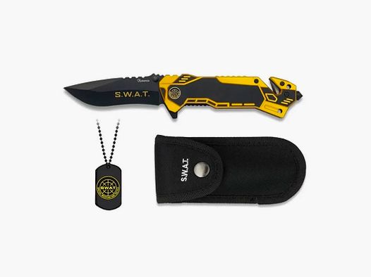 ALBAINOX – Cuchillo plegable SWAT Hoja 8,1 cm con funda