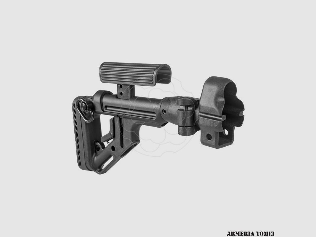 FAB DEFENSE – FOLDING STOCK BLACK WITH CHEEK REST FOR HK MP5 (UAS-MP5), image 1 of 3