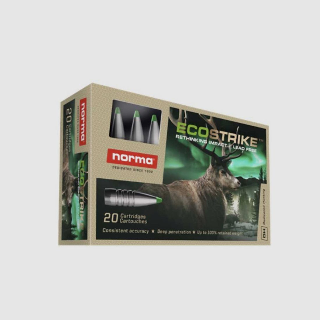 Norma ECOSTRIKE 308 Winchester 165 grains, Bild 1 von 3