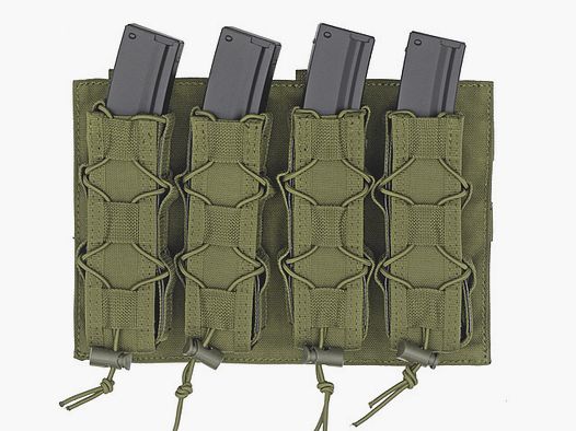 MOLLE Speed Quad MP5/SMG Magazine Pouch - Olive
