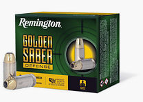 Remington Munitions de Pistolet .45 Auto 14,90g Laiton Chemisé Hollow Point Golden Saber Defense