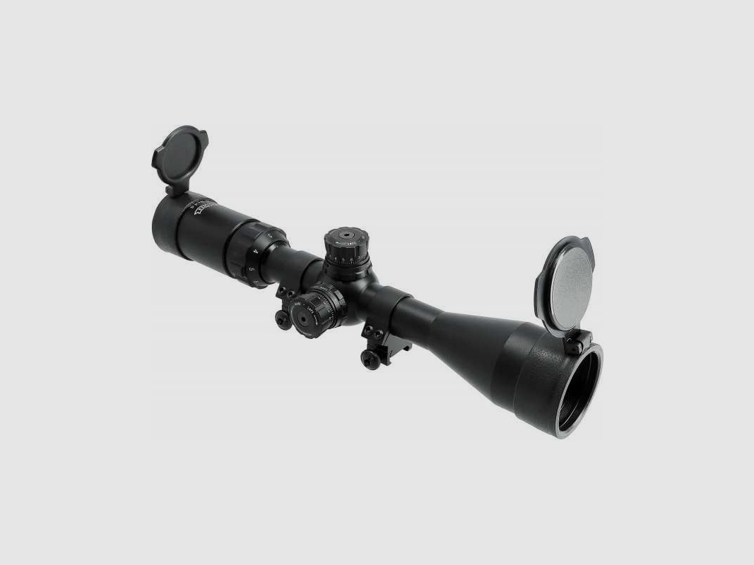 Walther ZF 3-9x44 Sniper inkl. Flip-Up-Kappen und Montageringen Ø25,4 mm