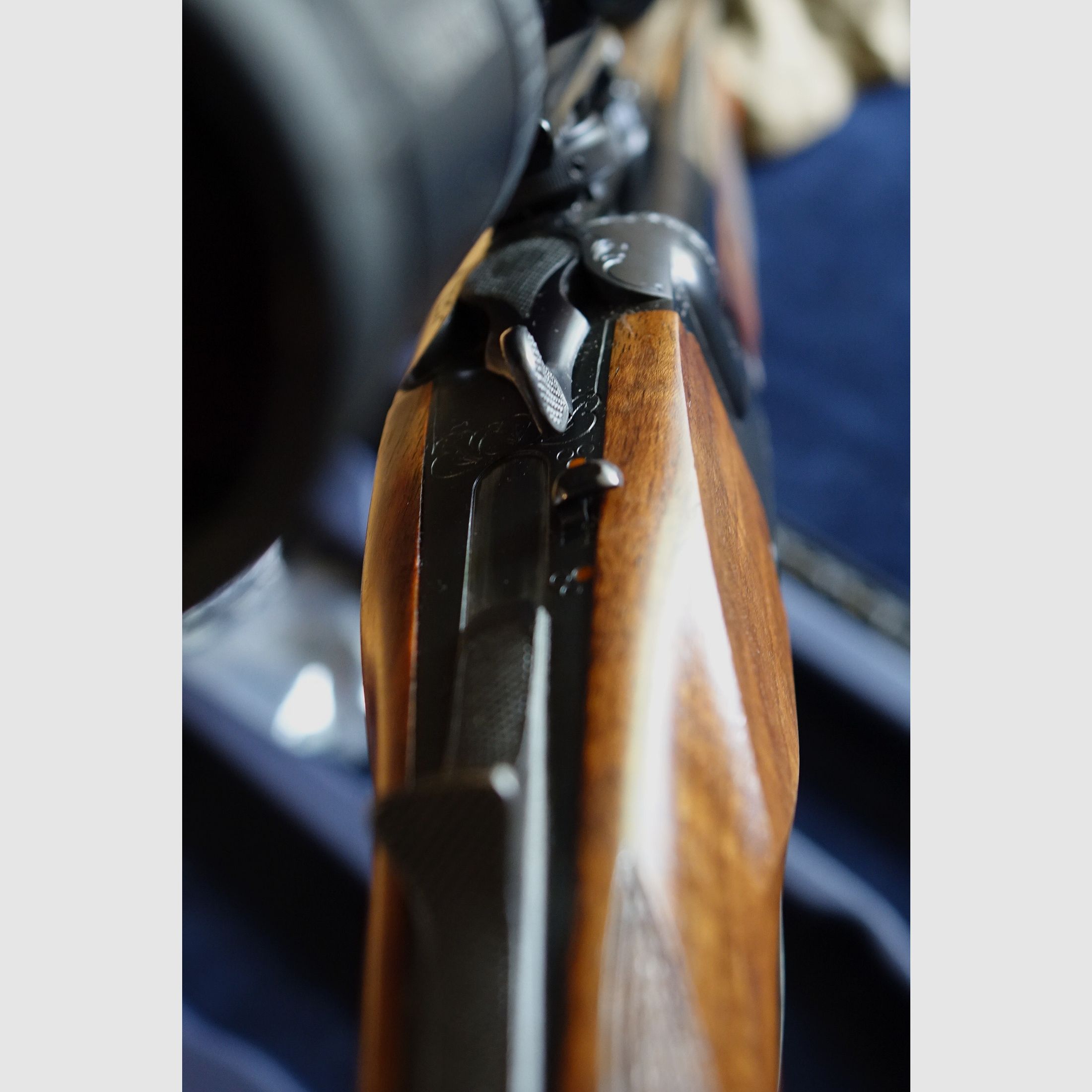 Krieghoff Optima TS Drilling in 8x57 IRS - 20/76 - detachable barrel .22 Hornet incl. second barrel set DBD 9.3x74R-20/76 incl. Swarovski Z6i 2.5-15x56