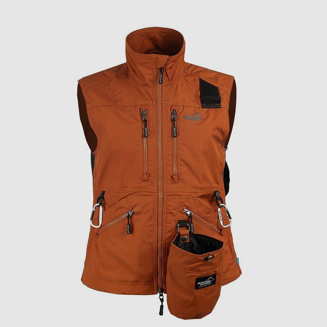 Gilet da competizione Arrak Outdoor da donna arancione bruciato 4XL