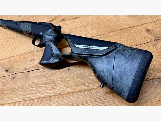 Blaser R8 Ultimate Carbon Huntec Camo arma completa / calibro selezionabile / logo argento / peso semi