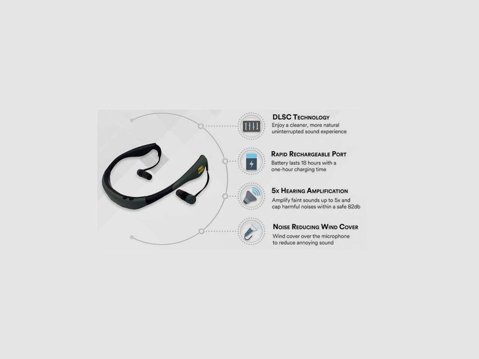 Ear Protect Stealth 28 Black, image 5 sur 5