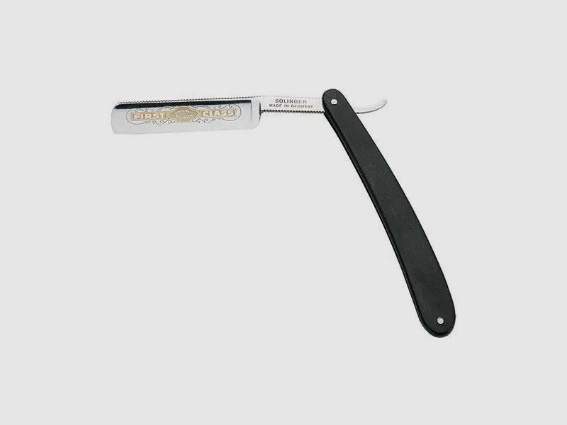 PUMA Rasiermesser mit Goldätzung, Ebenholz