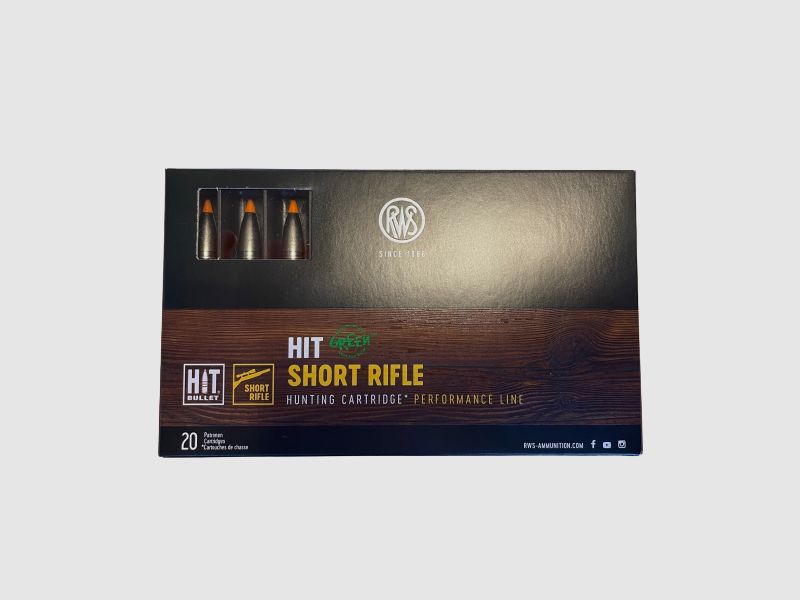 RWS 8x57 JS HIT Carabina corta 10,4 g 160 gr