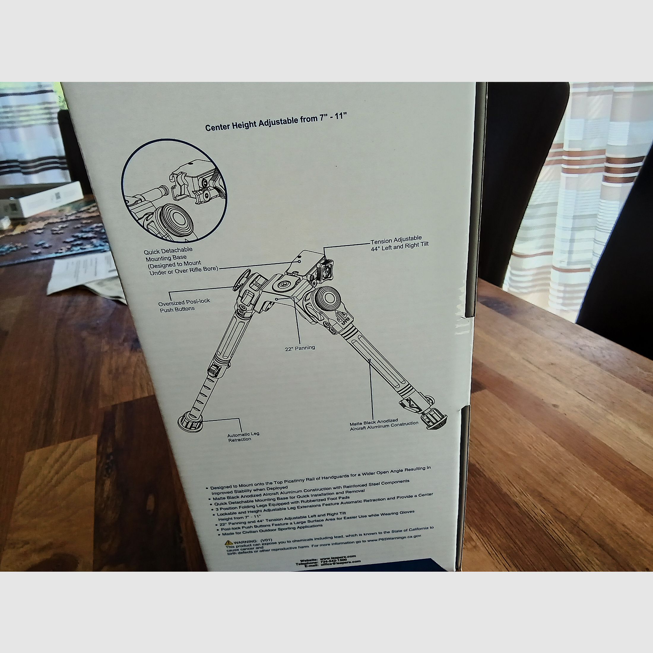UTG Over Bore Bipod Zweibein, ähnlich Fortmeier,wie Neu!