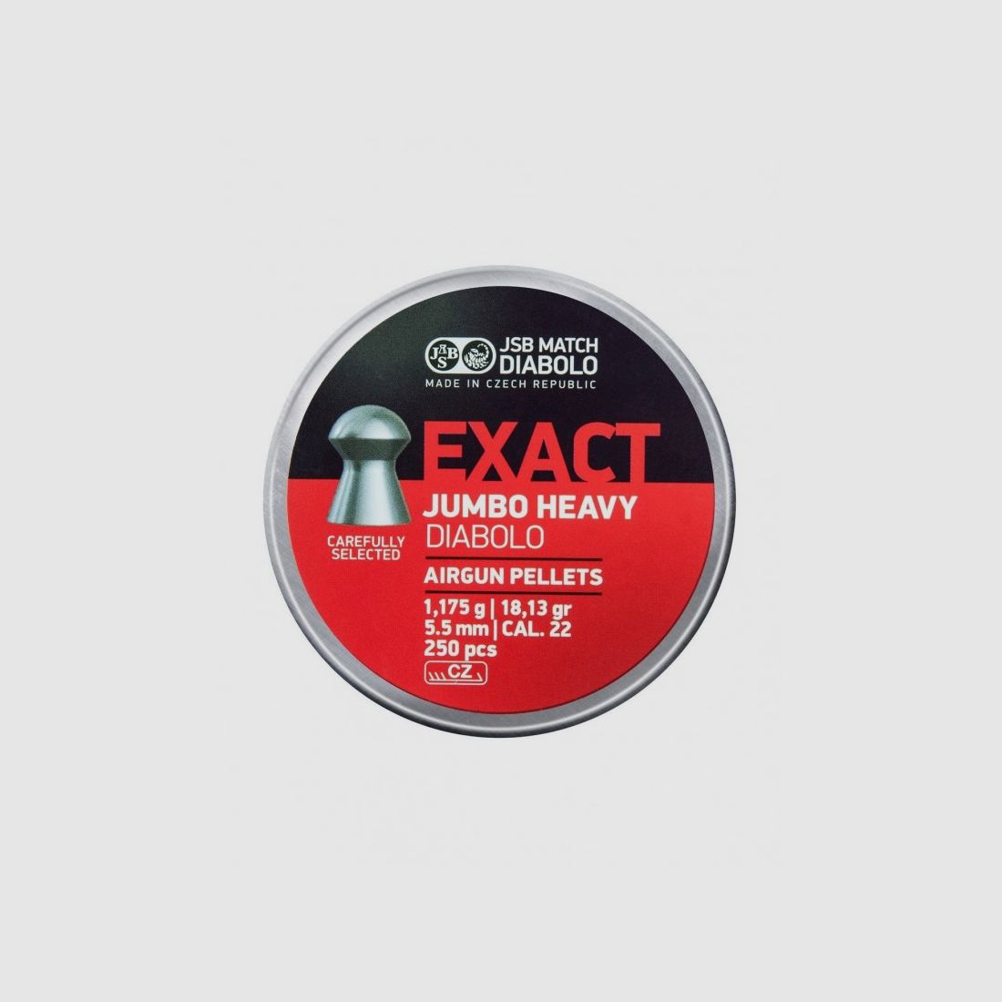 JSB DIABOLO JUMBO EXACT HEAVY 5,5MM 500 pcs.