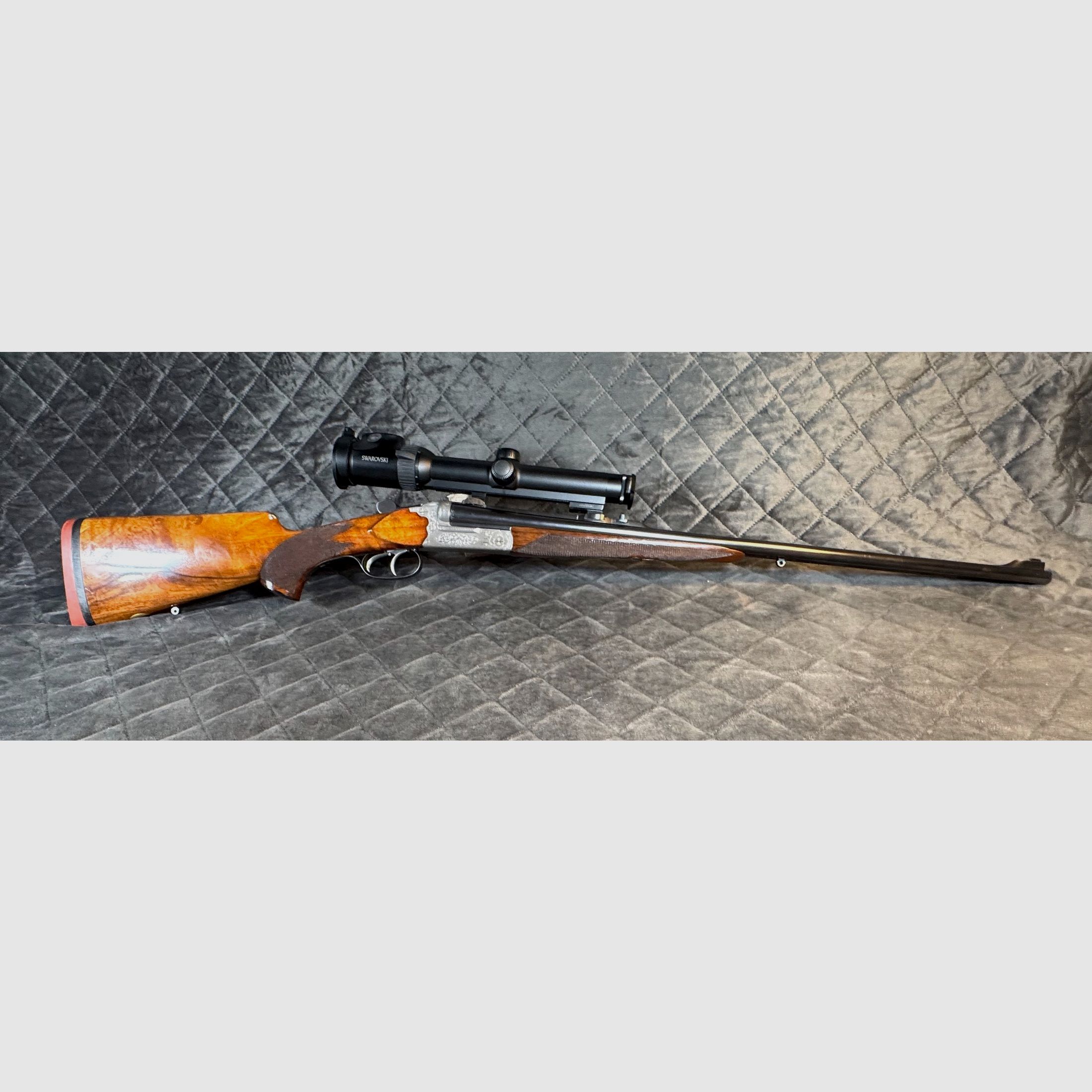 Doble rifle Hambrusch Ferlach 9,3x74R Swarovski Z6i TOP!