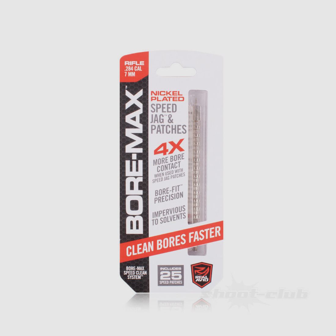 Real Avid Bore-Max Speed Jag & Patches 7mm Fusil