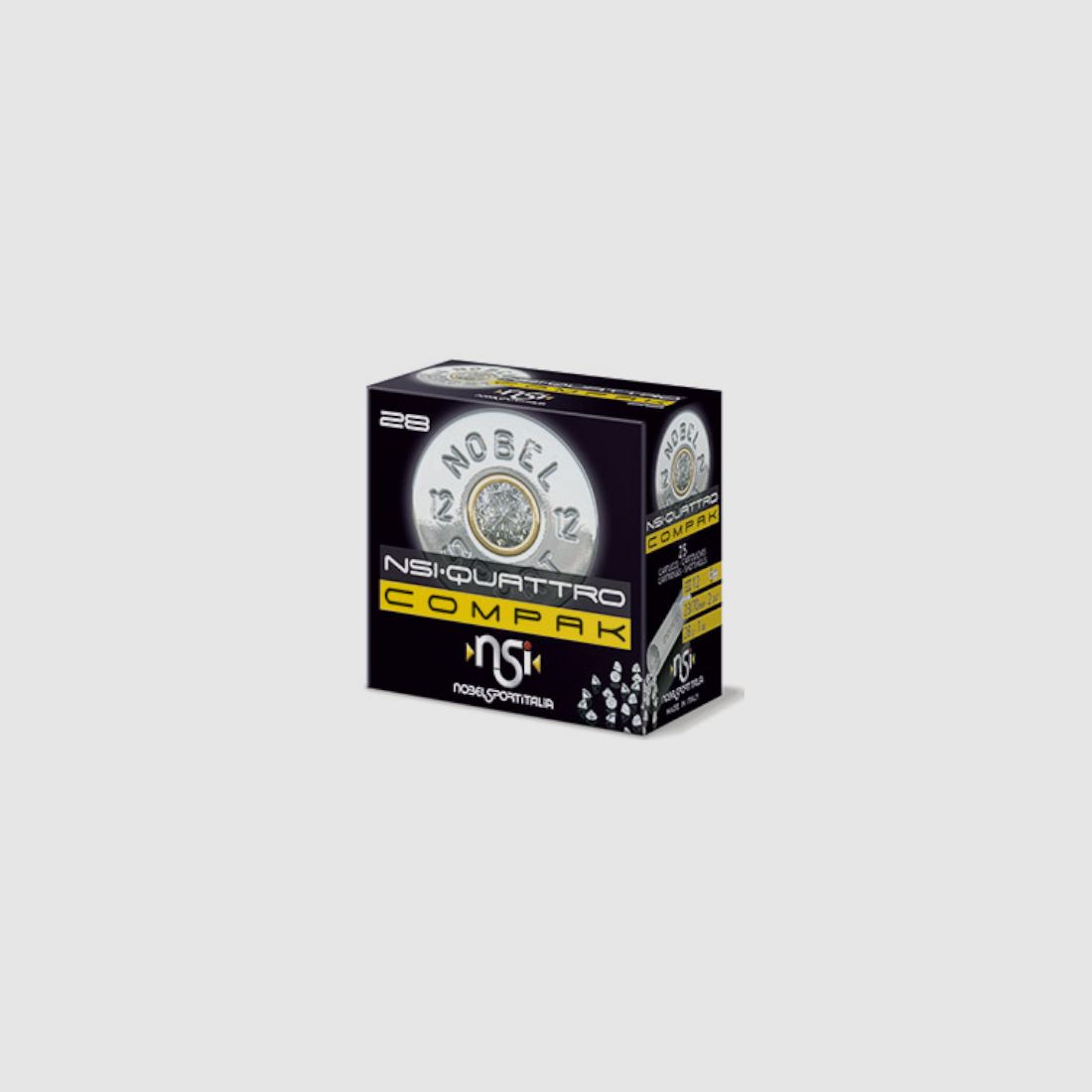NOBEL SPORT ITALIA – Schrotpatronen – NSI4 COMPAK BLEI N°8,5 28G, Bild 1 von 4