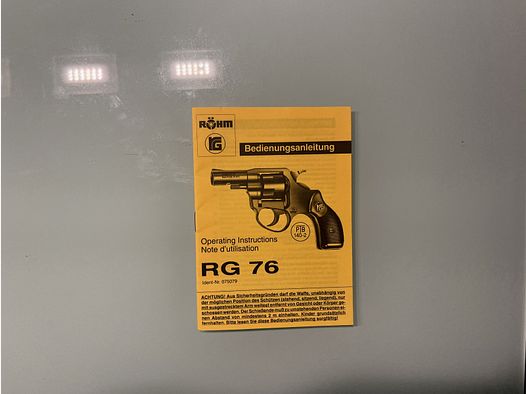 Gebrauchsanweisung Röhm rg 76