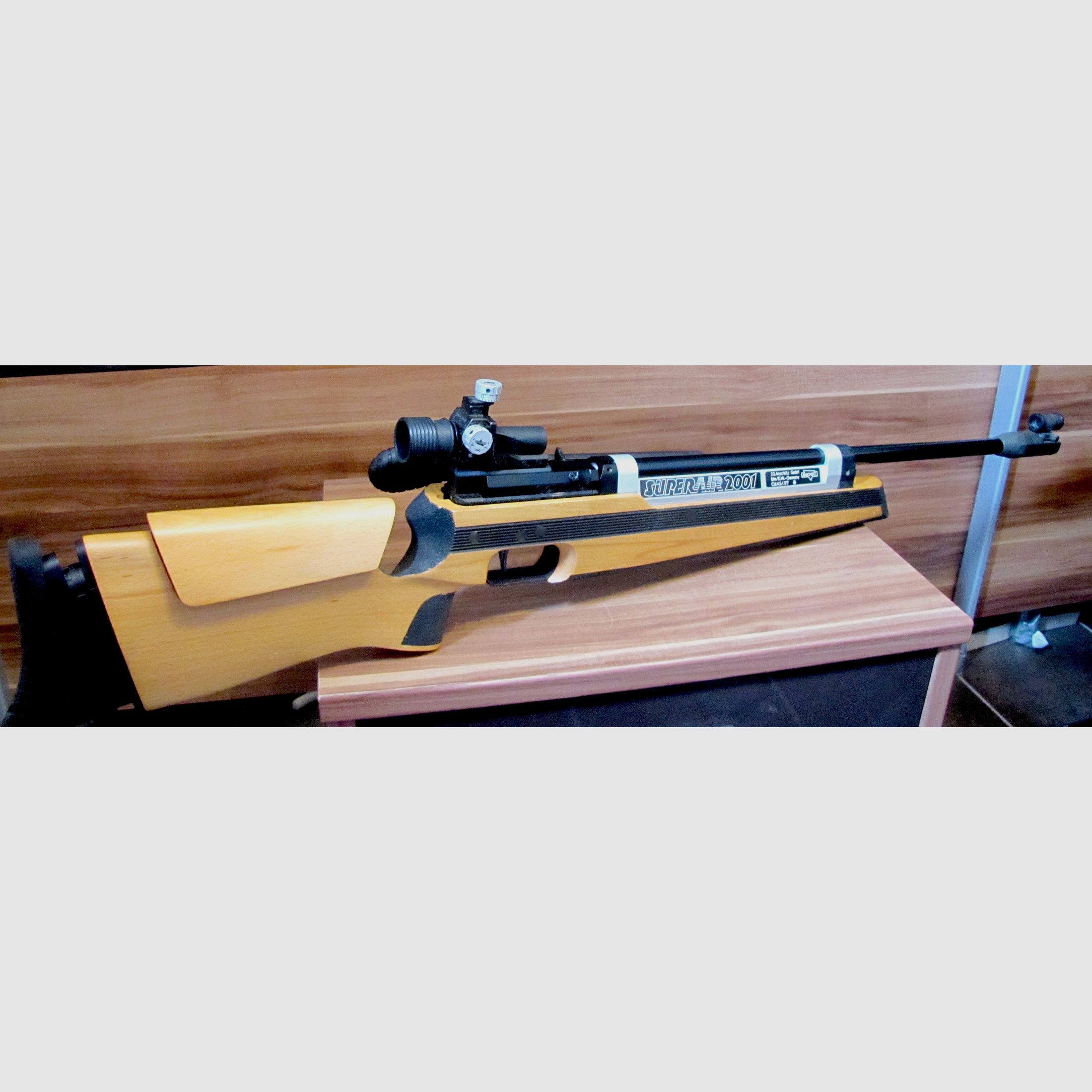 Air rifle Anschütz Super Air 2001 with left-hand stock