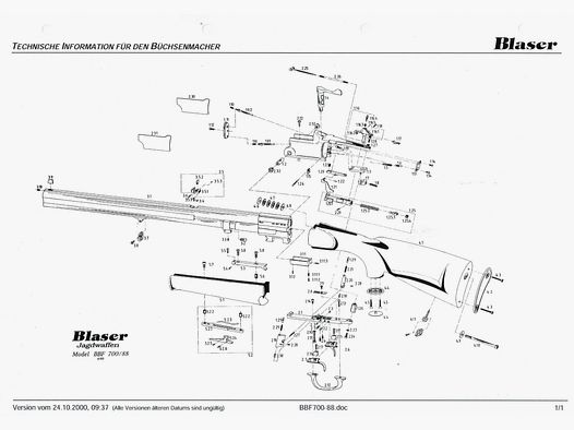 Blaser 700/88 750/88 GB860/88 BD860 – 1