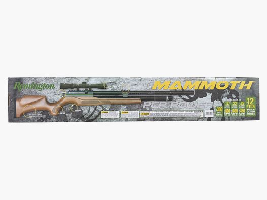 CARABINE MAMMOTH PCP C5 5 19 9J LUNETTE 3-9X40 REMINGTON