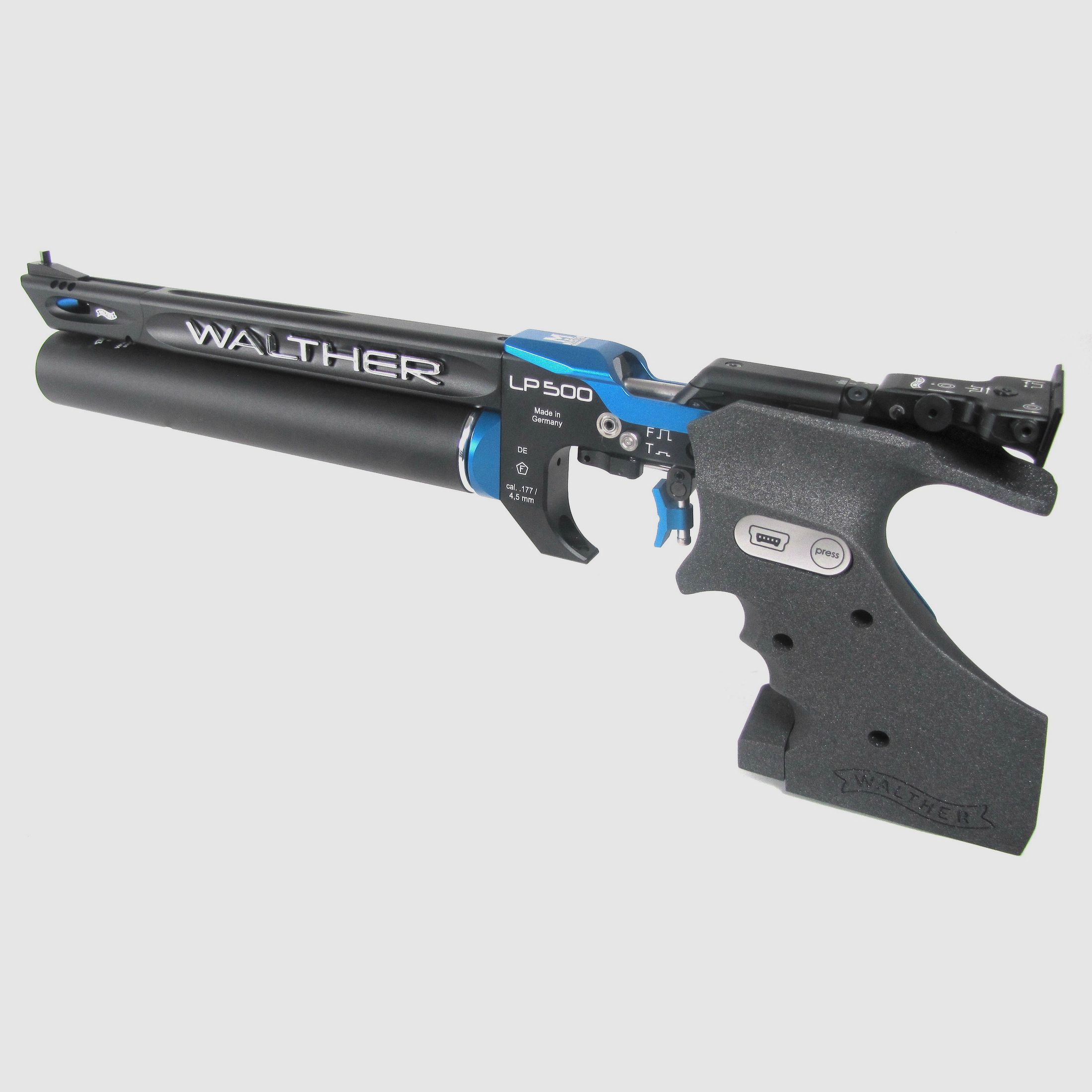 Match -Luftpistole Walther LP500 Meister Manufaktur Blau Neuwertig!!!