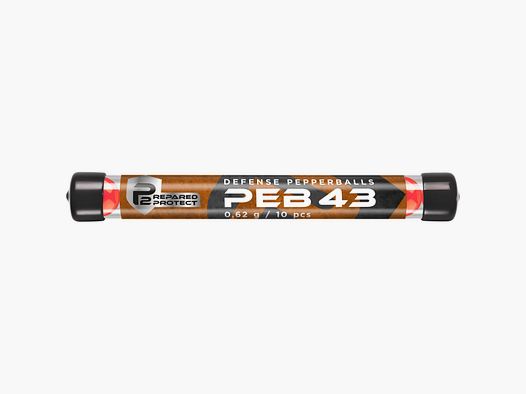 P2P Defense PEB 43 Pepper Balls Caliber .43 - 10 pieces