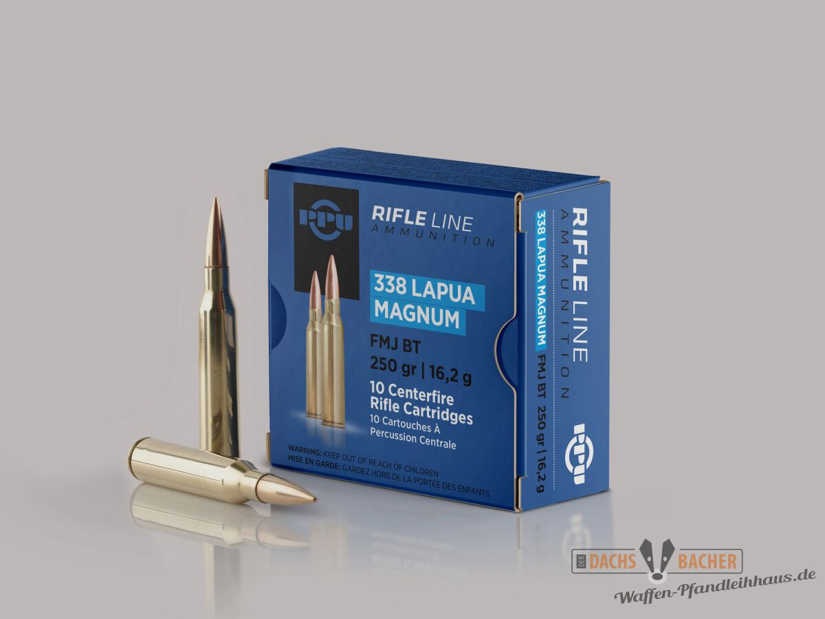 PPU Prvi Partizan .338 Lapua Magnum 16.2g/250gr FMJ BT 10 rounds