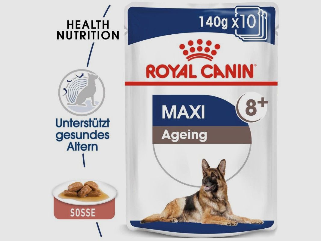 ROYAL CANIN Ältere Große Hunde Nassfutter Maxi Ageing 8+ 10x140 g