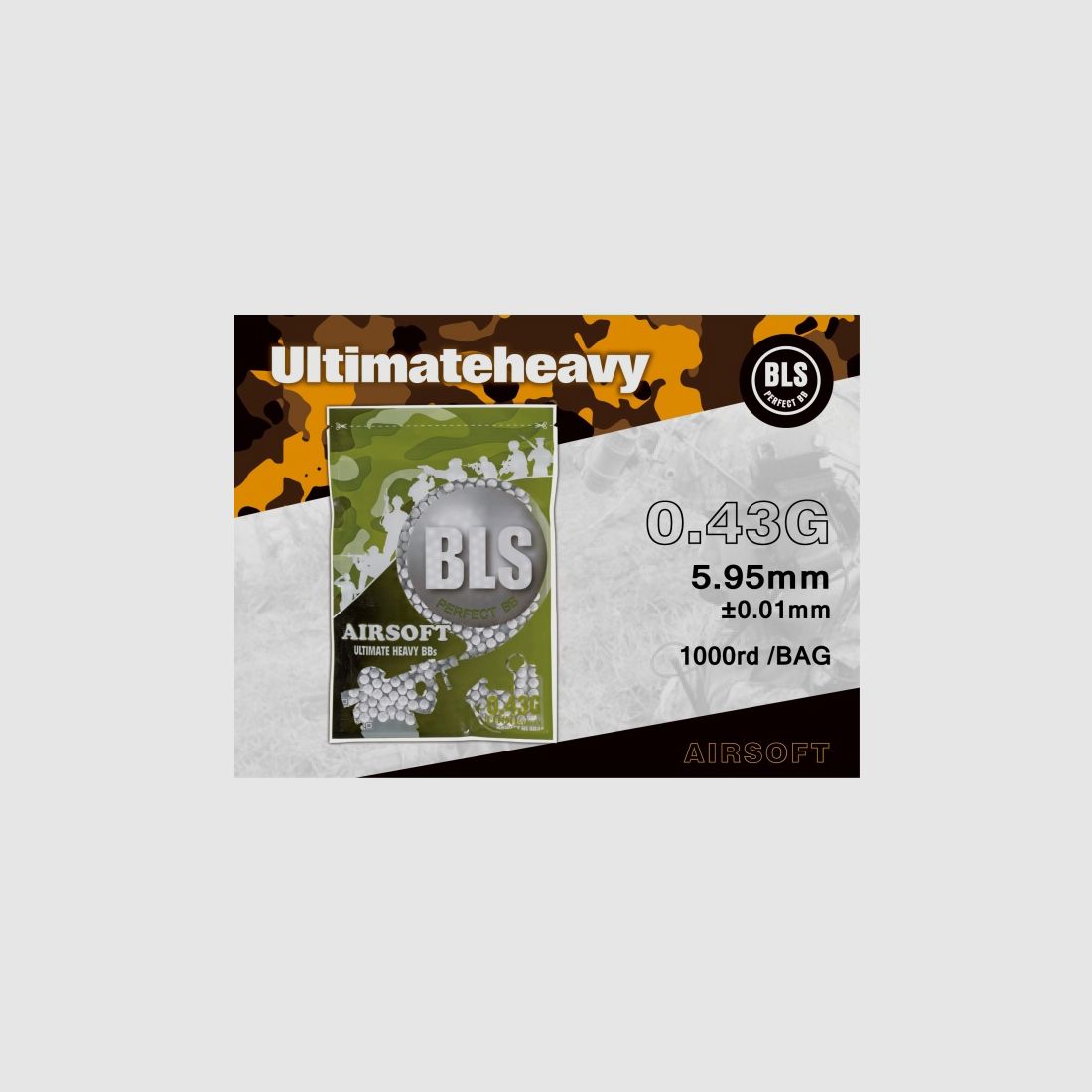 0.43G - BLS BIO BB'S 1000 shots, white