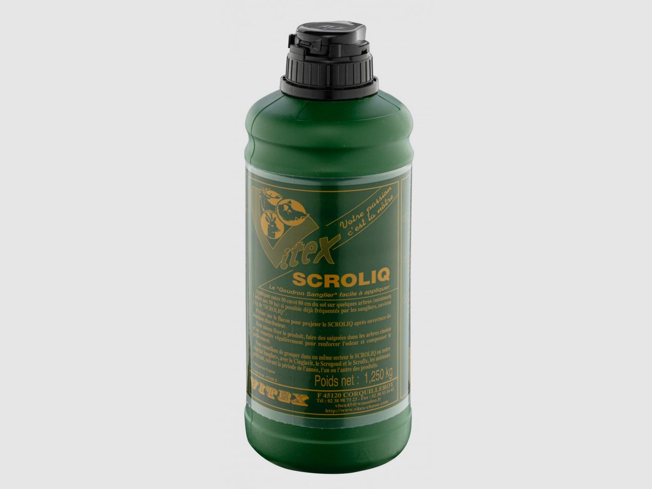 Goudron Flasche Scroliq