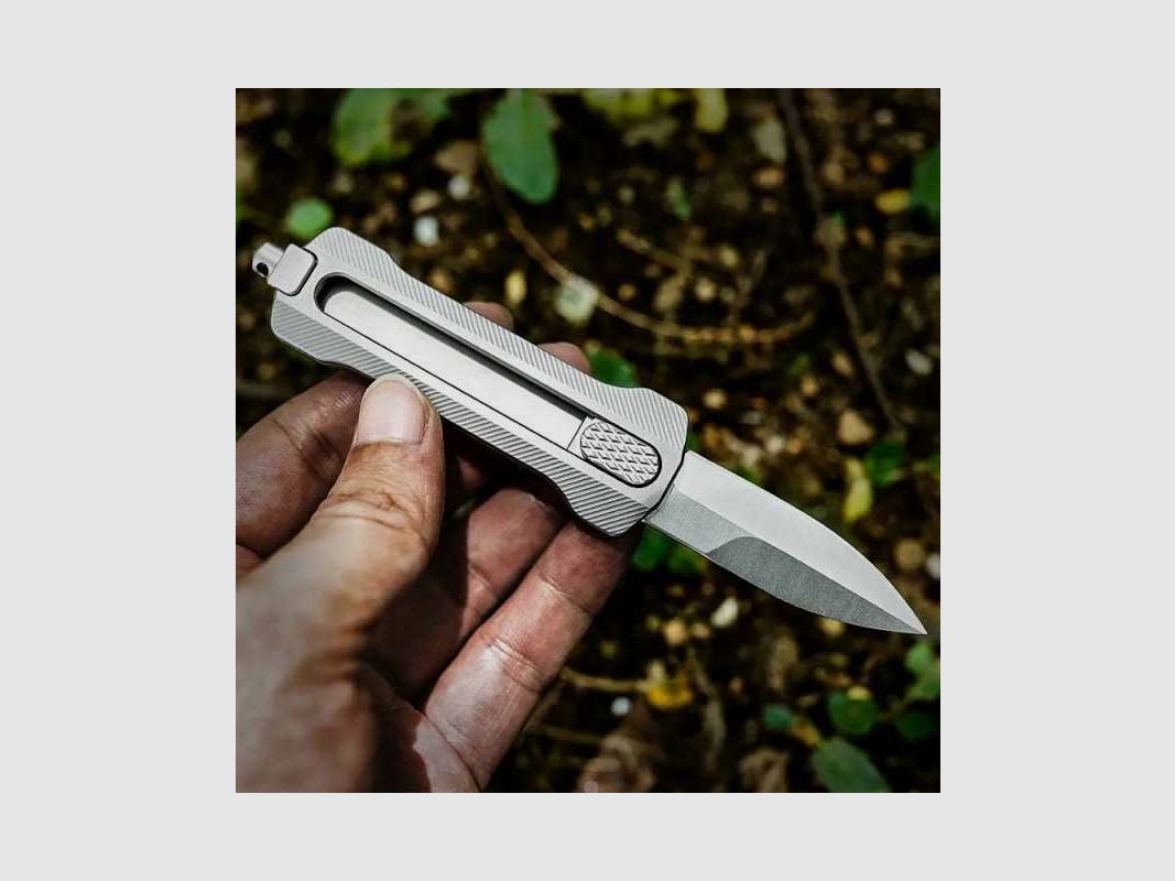 Baltic Steel Slike Titan OTF D2 Stahl Taktisches Messer Spearpoint Griff mit Glasbrecher