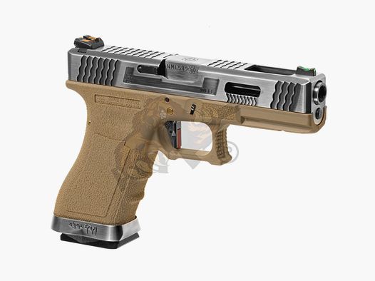 WE Custom 17 Metall Version Dual Tone Desert GBB -F-
