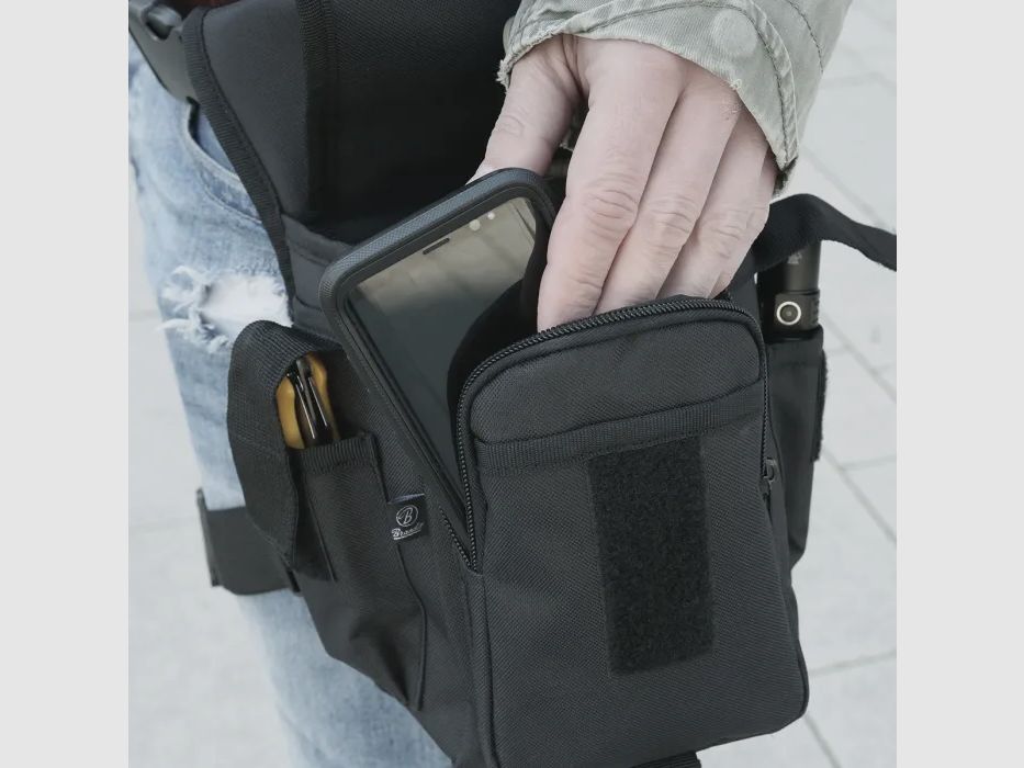 Hüfttasche mit Oberschenkel-Befestigung "Side Kick Bag" - Dark Camouflage