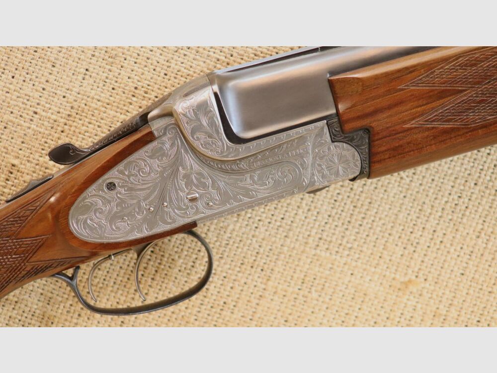 Escopeta de doble cañón ZBROJOVKA BRNO, Mod. 5725 7x65R;12/70 incluyendo cañón intercambiable para escopeta