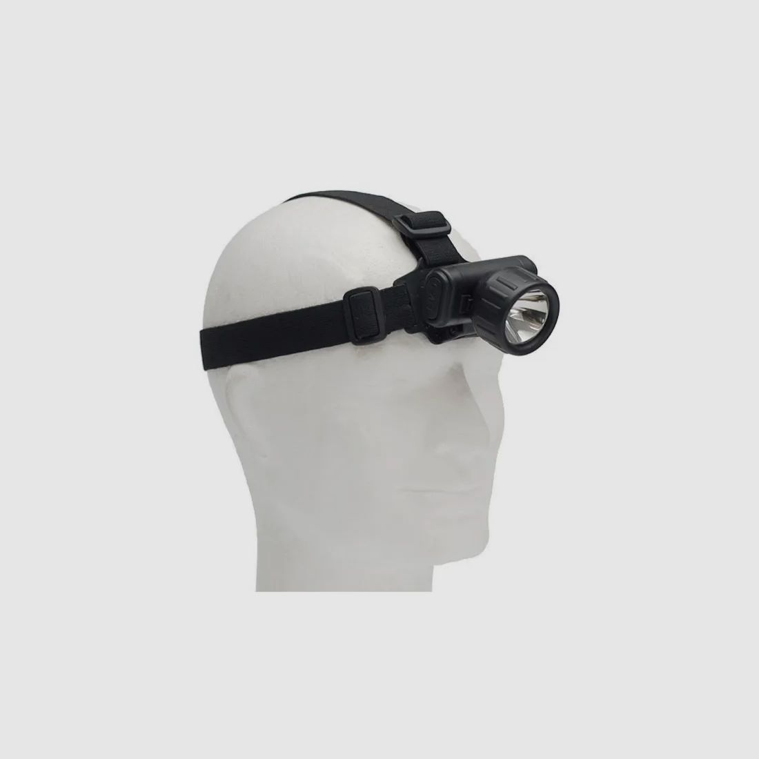 Stirnlampe / Kopflampe Schwarz - wasserdicht + klappbar