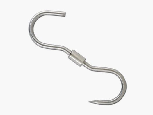 Gelenkiger Metzgerhaken Edelstahl Ø 8 mm, 135 kg