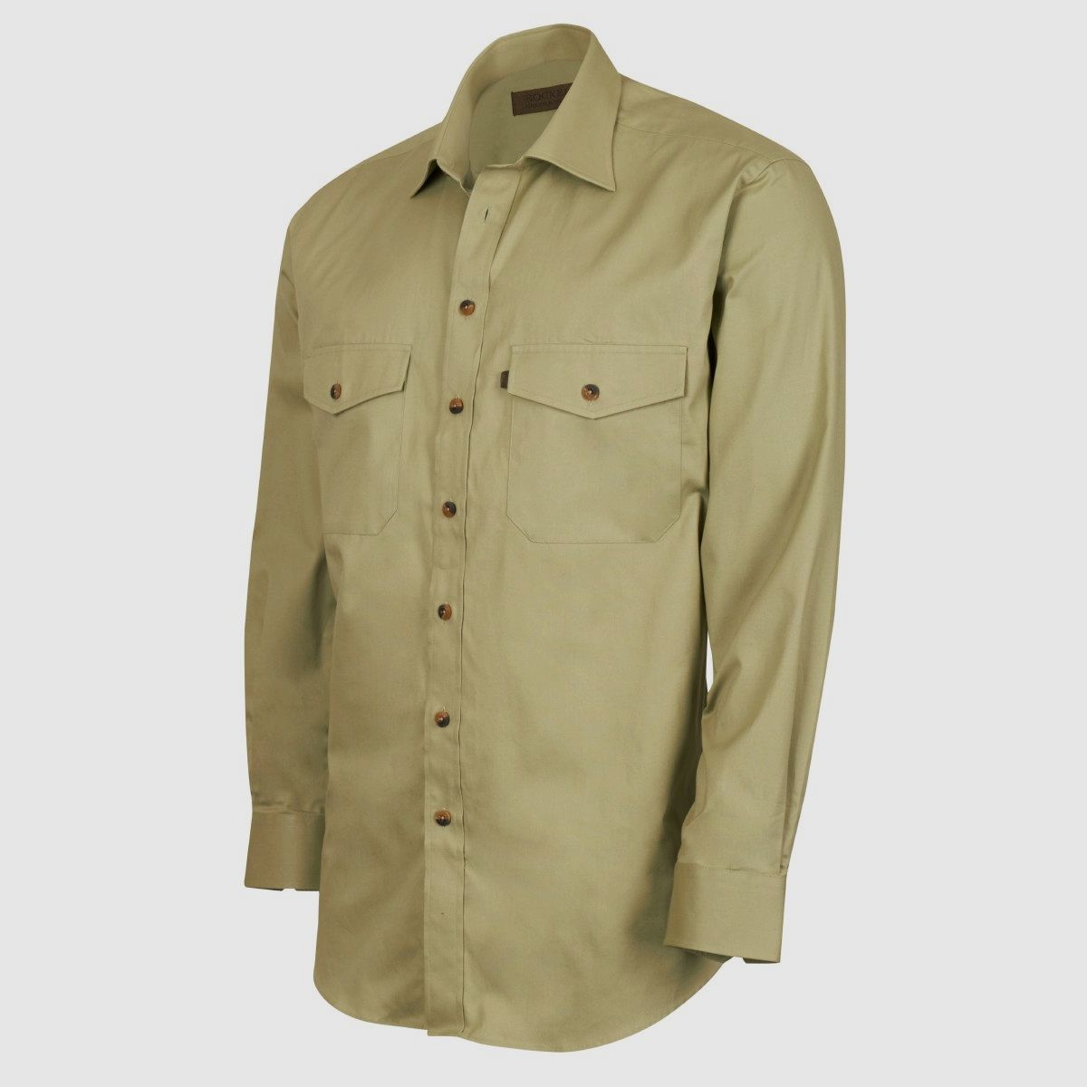 Böcker Hemd Gabardine Grün