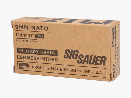 Sig Sauer Elite Ball M17 FMJ 9 mm Para 8g