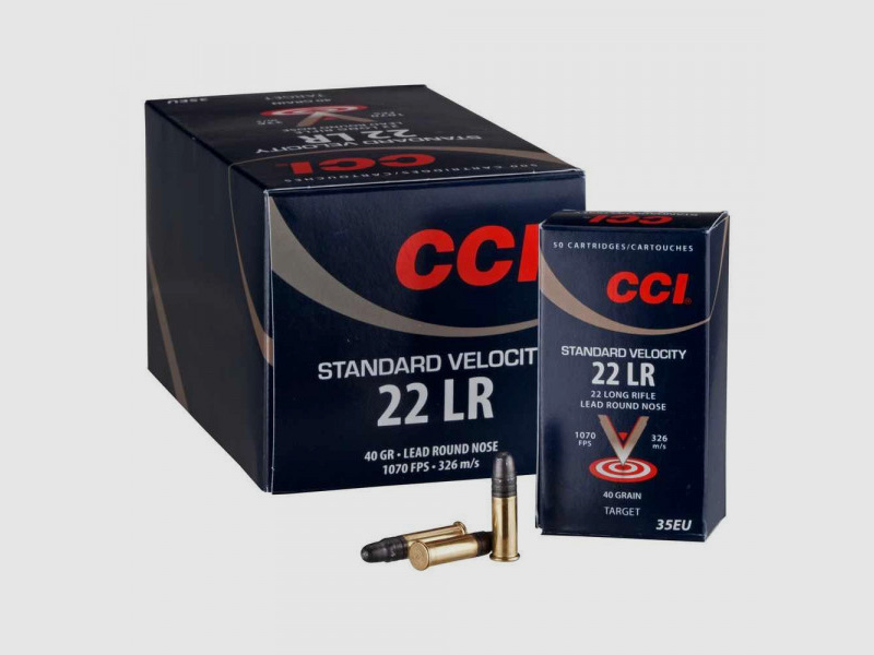 CCI STANDARD VELOCITY - .22LR - 500 PATRONEN